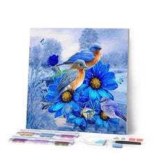 Carica l'immagine nel visualizzatore di Gallery, Diamond Painting - Uccelli Blu