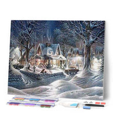 Carica l'immagine nel visualizzatore di Gallery, Diamond Painting - Case Durante L'Inverno