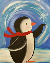 Carica l'immagine nel visualizzatore di Gallery, Diamond Painting - Pinguino Con Sciarpa Rossa