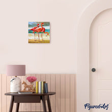 Carica l'immagine nel visualizzatore di Gallery, Diamond Painting - Tre Fenicotteri