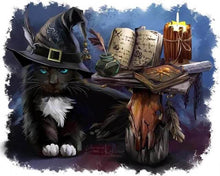 Carica l'immagine nel visualizzatore di Gallery, Diamond Painting - Gatto Stregone