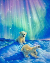 Carica l'immagine nel visualizzatore di Gallery, Diamond Painting - Orsi E Aurora Boreale