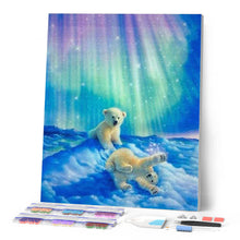 Carica l'immagine nel visualizzatore di Gallery, Diamond Painting - Orsi E Aurora Boreale