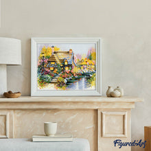 Carica l'immagine nel visualizzatore di Gallery, Diamond Painting - Casa ai margini del fiume