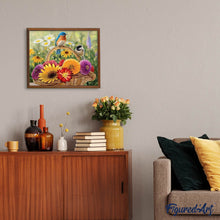Carica l'immagine nel visualizzatore di Gallery, Diamond Painting - Cesto Di Fiori E Uccelli