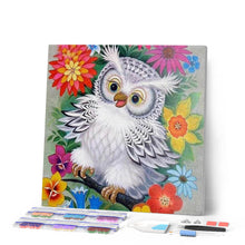 Carica l'immagine nel visualizzatore di Gallery, Diamond Painting - Gufo E Fiori