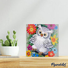 Carica l'immagine nel visualizzatore di Gallery, Diamond Painting - Gufo E Fiori
