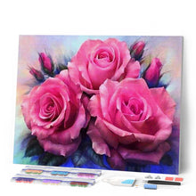Carica l'immagine nel visualizzatore di Gallery, Diamond Painting - Tre Rose In Fiore