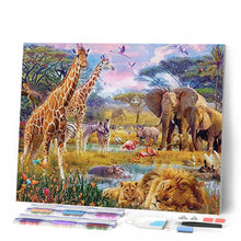 Carica l'immagine nel visualizzatore di Gallery, Diamond Painting - Animali nella savana