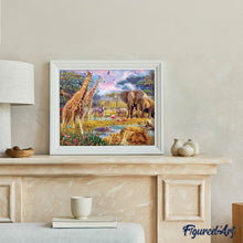 Carica l'immagine nel visualizzatore di Gallery, Diamond Painting - Animali nella savana