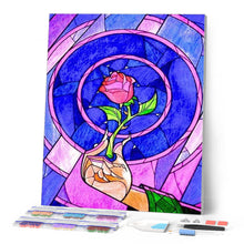 Carica l'immagine nel visualizzatore di Gallery, Diamond Painting - Vetro Macchiato Di Rosa