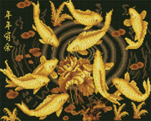 Carica l'immagine nel visualizzatore di Gallery, Diamond Painting - Carpe Koi dorate