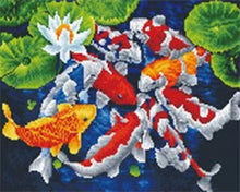 Carica l'immagine nel visualizzatore di Gallery, Diamond Painting - Carpe Koi giapponesi