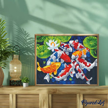 Carica l'immagine nel visualizzatore di Gallery, Diamond Painting - Carpe Koi giapponesi