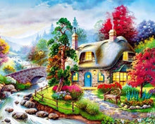 Carica l'immagine nel visualizzatore di Gallery, Diamond Painting - Casa Vicino Al Piccolo Fiume