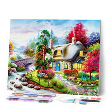 Carica l'immagine nel visualizzatore di Gallery, Diamond Painting - Casa Vicino Al Piccolo Fiume