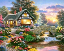 Carica l'immagine nel visualizzatore di Gallery, Diamond Painting - Casa Accogliente E Fiori