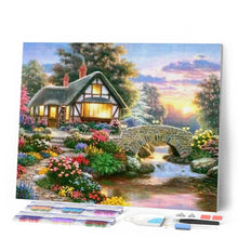 Carica l'immagine nel visualizzatore di Gallery, Diamond Painting - Casa Accogliente E Fiori