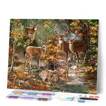 Carica l'immagine nel visualizzatore di Gallery, Diamond Painting - Famiglia Di Cervi