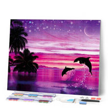 Carica l'immagine nel visualizzatore di Gallery, Diamond Painting - I Delfini Si Divertono