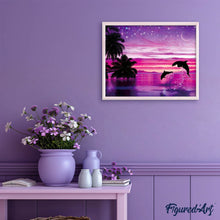 Carica l'immagine nel visualizzatore di Gallery, Diamond Painting - I Delfini Si Divertono
