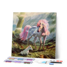 Carica l'immagine nel visualizzatore di Gallery, Diamond Painting - Unicorno E Bambino