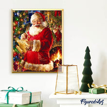 Carica l'immagine nel visualizzatore di Gallery, Diamond Painting - Babbo Natale E La Lista Dei Regali