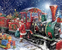 Carica l'immagine nel visualizzatore di Gallery, Diamond Painting - Babbo Natale E Treno