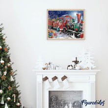 Carica l'immagine nel visualizzatore di Gallery, Diamond Painting - Babbo Natale E Treno