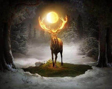 Carica l'immagine nel visualizzatore di Gallery, Diamond Painting - Cervo E Luna Piena