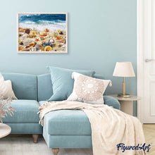 Carica l'immagine nel visualizzatore di Gallery, Diamond Painting - Spiaggia E Crostacei