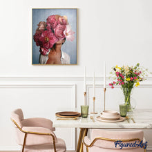 Carica l'immagine nel visualizzatore di Gallery, Diamond Painting - Donna in Fiore
