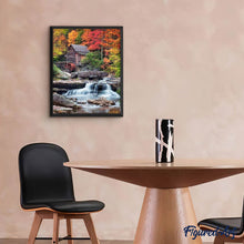 Carica l'immagine nel visualizzatore di Gallery, Diamond Painting - Baita Di Montagna E Cascata