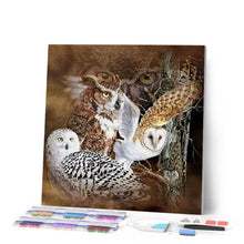 Carica l'immagine nel visualizzatore di Gallery, Diamond Painting - Gufi