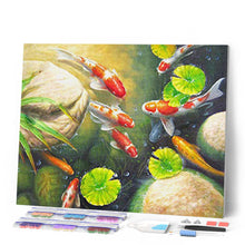 Carica l'immagine nel visualizzatore di Gallery, Diamond Painting - Laghetto di Carpe Koi