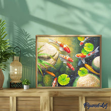 Carica l'immagine nel visualizzatore di Gallery, Diamond Painting - Laghetto di Carpe Koi