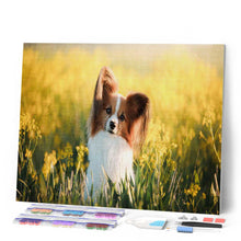 Carica l'immagine nel visualizzatore di Gallery, Diamond Painting - Piccolo cane in un campo