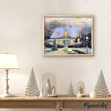 Carica l'immagine nel visualizzatore di Gallery, Diamond Painting - Chalet Invernale Sulla Neve