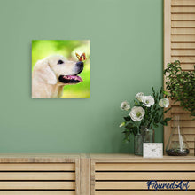 Carica l'immagine nel visualizzatore di Gallery, Diamond Painting - Farfalla E Labrador