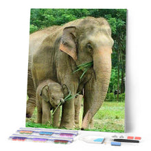 Carica l'immagine nel visualizzatore di Gallery, Diamond Painting - Elefante E Neonato