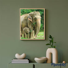 Carica l'immagine nel visualizzatore di Gallery, Diamond Painting - Elefante E Neonato