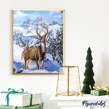 Carica l'immagine nel visualizzatore di Gallery, Diamond Painting - Cervo in alta montagna