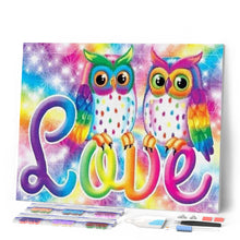 Carica l'immagine nel visualizzatore di Gallery, Diamond Painting - Gufi In Amore