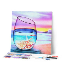 Carica l'immagine nel visualizzatore di Gallery, Diamond Painting - Bicchiere D'Acqua E Stella Marina