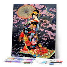 Carica l'immagine nel visualizzatore di Gallery, Diamond Painting - Donna Asiatica Tradizionale
