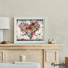 Carica l'immagine nel visualizzatore di Gallery, Diamond Painting - Graffiti Del Cuore