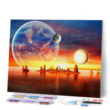 Carica l'immagine nel visualizzatore di Gallery, Diamond Painting - La terra vista da un altro pianeta