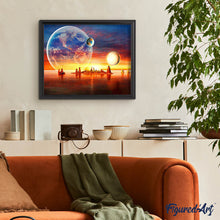 Carica l'immagine nel visualizzatore di Gallery, Diamond Painting - La terra vista da un altro pianeta