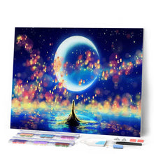 Carica l'immagine nel visualizzatore di Gallery, Diamond Painting - Luna e riflessi magici