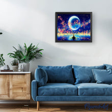 Carica l'immagine nel visualizzatore di Gallery, Diamond Painting - Luna e riflessi magici